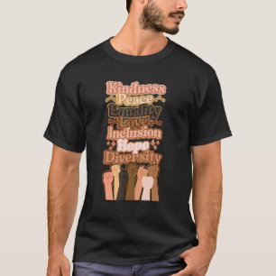 Diversity Equality Love Peace Human Rights Social  T-Shirt