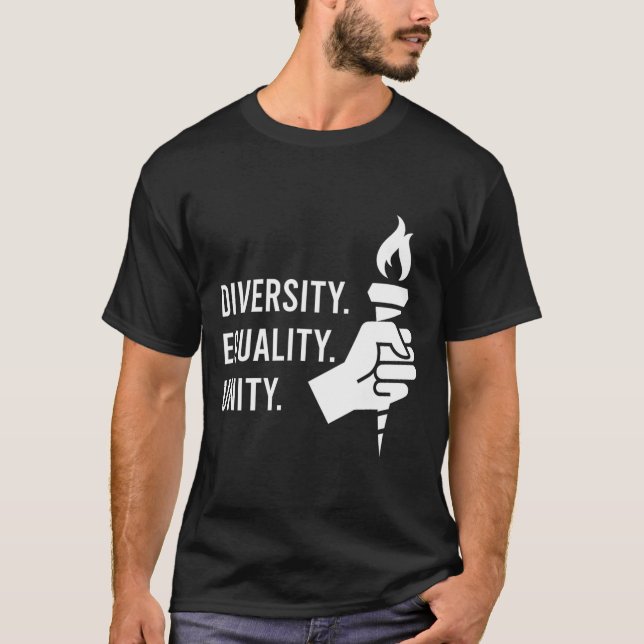 Diversity. Equality. Unity. A Feminist  T-Shirt (Front)