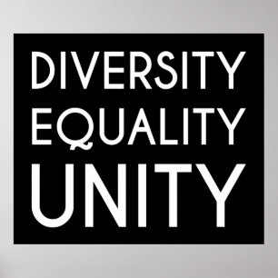 Diversity, Equality, Unity Poster