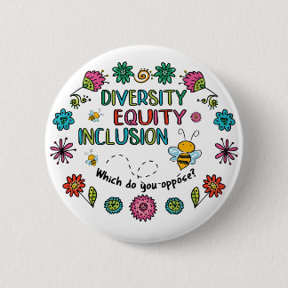 Diversity Equity Inclusion 6 Cm Round Badge