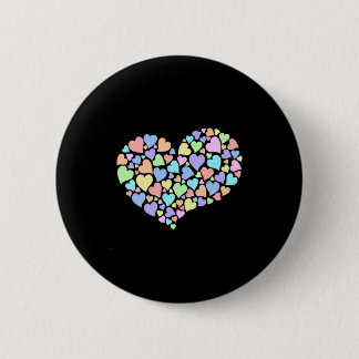 Diversity Hearts Rainbow Heart Love Peace Unity 6 Cm Round Badge