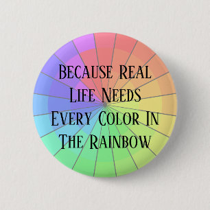 Diversity Inclusion Political Rainbow Buttons