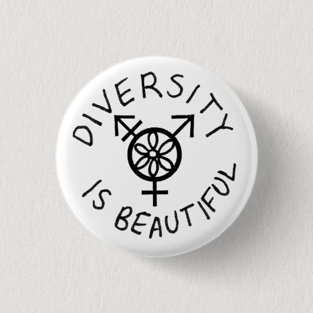 Diversity is Beautiful 3 Cm Round Badge (Front)