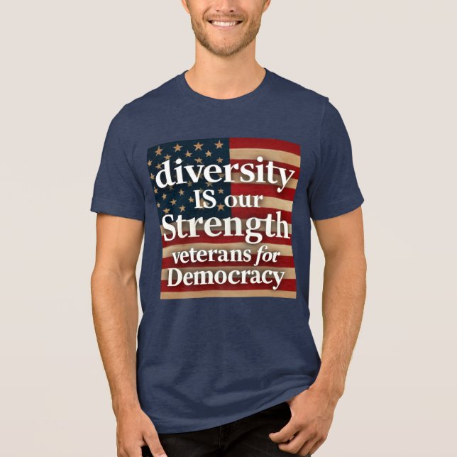 Diversity Is Our Strength Tri-Blend Shirt (Front)