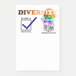 Diversity is Out of the Box Perspective Post-it Notes