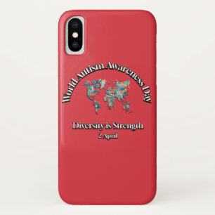 Diversity is Strength. World Autism Awareness Day iPhone X Case