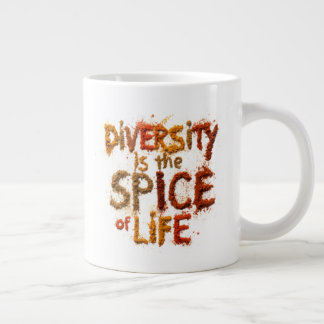 Diversity is the Spice of Life - Safe Space Large Coffee Mug
