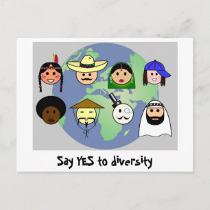 'Diversity' postcard