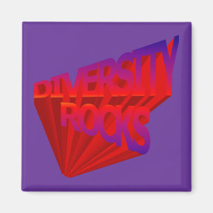 Diversity Rocks Magnet