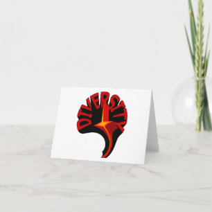 Diversity Swirling Star Notecard