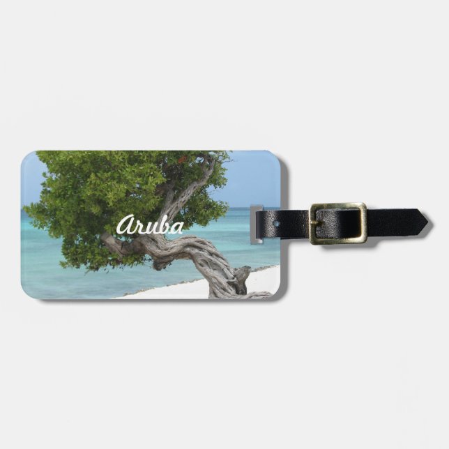 Divi Divi Tree in Aruba Luggage Tag (Front Horizontal)