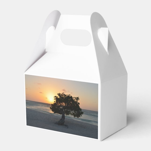 Divi Tree Sunset Favour Box (Front Side)