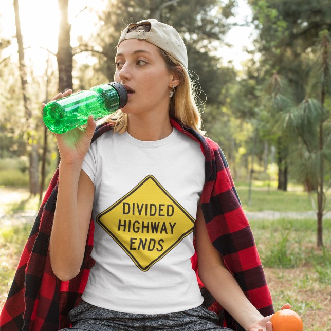 Divided Highway Ends Sign T-Shirt (Creator Uploaded)