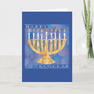 Divided Menorah Holiday Card