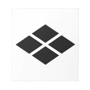 Divided rhombus notepad