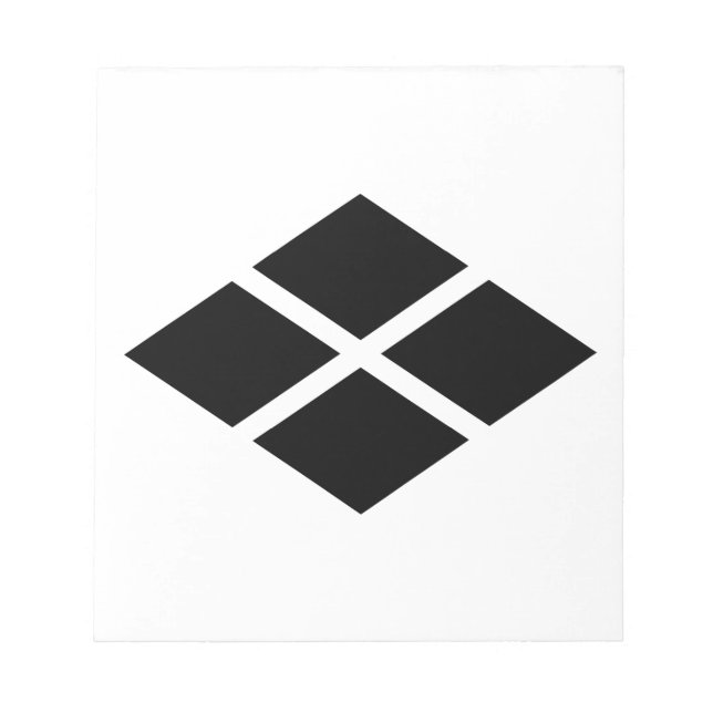 Divided rhombus notepad (Front)