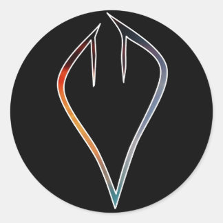 Divided Sky Heart Stickers