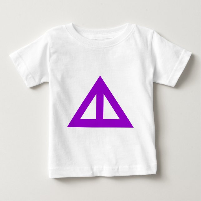 Divided Triangular Arrow Baby T-Shirt (Front)