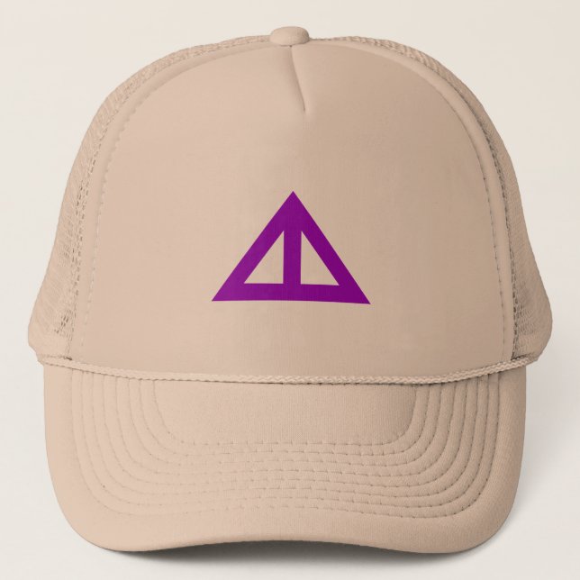 Divided Triangular Arrow Trucker Hat (Front)
