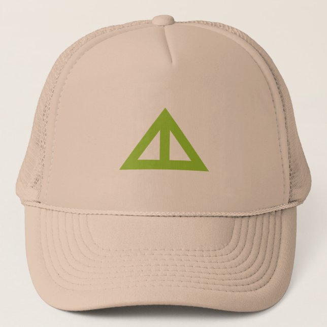 Divided Triangular Arrow Trucker Hat (Front)