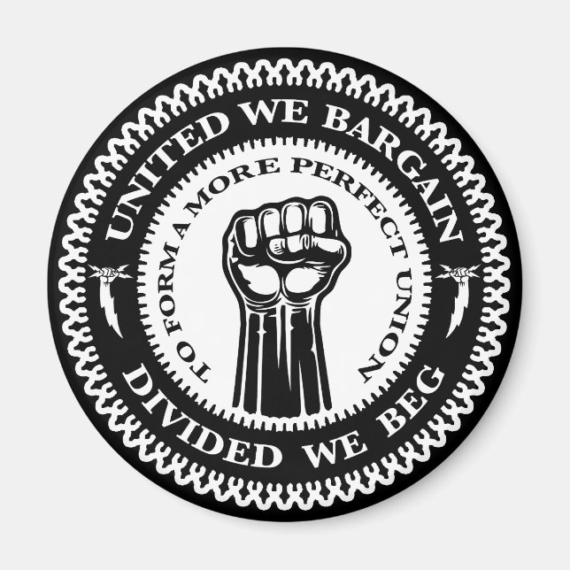 Divided We Beg Magnet (Front)