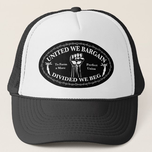 Divided We Beg Trucker Hat (Front)