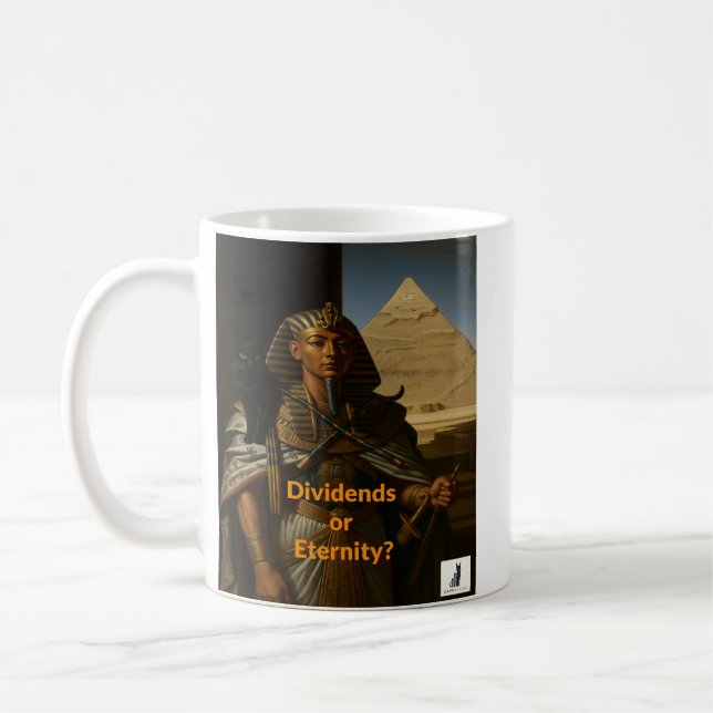 Dividends or Eternity? The Pharaoh's Biggest Regre Coffee Mug (Left)