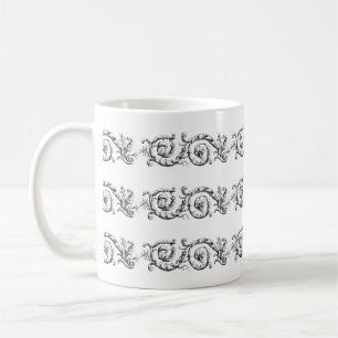 Divider Flourish Ornamental Coffee Mug
