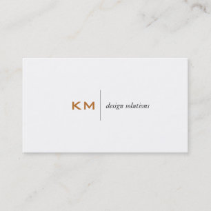 Divider Line (burnt sienna) Tab Business Card