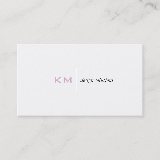 Divider Line (pink) Tab Business Card (Front)