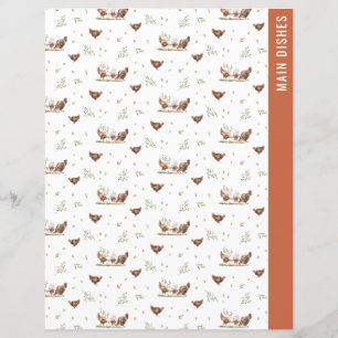 Divider Pages 2 Sided Recipe Binder Page