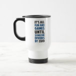 Dividing By Zero Is Not A Game Travel Mug<br><div class="desc">Friends don't let friends divide by zero and implode the universe.  Great gift or tshirt for the scientifically and mathematically conscious.</div>