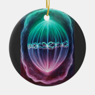 Dividing cells ceramic ornament