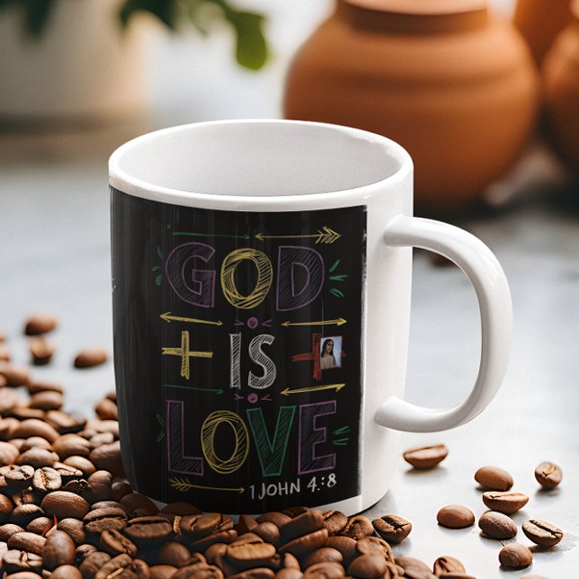 Divine Affirmation : God is love Coffee Mug (Creator Uploaded)