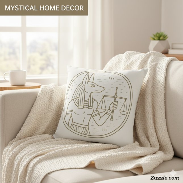 Divine Anubis Egyptian God of Justice Cushion (Creator Uploaded)