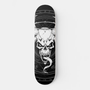 Divine Arcane Skull of Death (Black) Skateboard