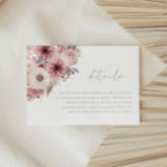 Divine Boho Blush & Rose Wedding Details Enclosure Card<br><div class="desc">Divine Boho Blush & Rose Wedding Details Enclosure Card

See matching collection in Niche & Nest Store</div>