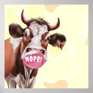 Divine Bovine Make Your Own Custom Poster
