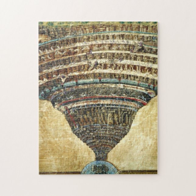 Divine Comedy By Sandro Botticelli Jigsaw Puzzle (Vertical)
