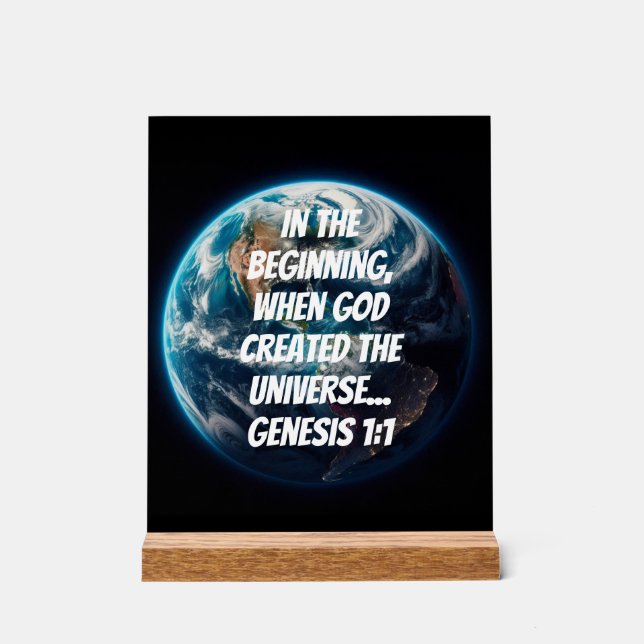 Divine Creation Acrylic Sign (Front)