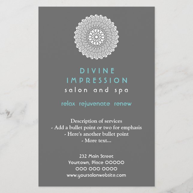 Divine Cyan Impression Vertical Flyer (Front)