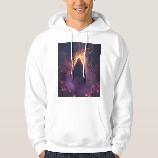 Divine Darkness – The Sacred Halloween Presence Hoodie (Front)