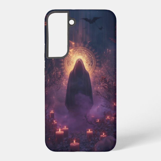 Divine Darkness – The Sacred Halloween Presence Samsung Galaxy S22+ Case (Back)