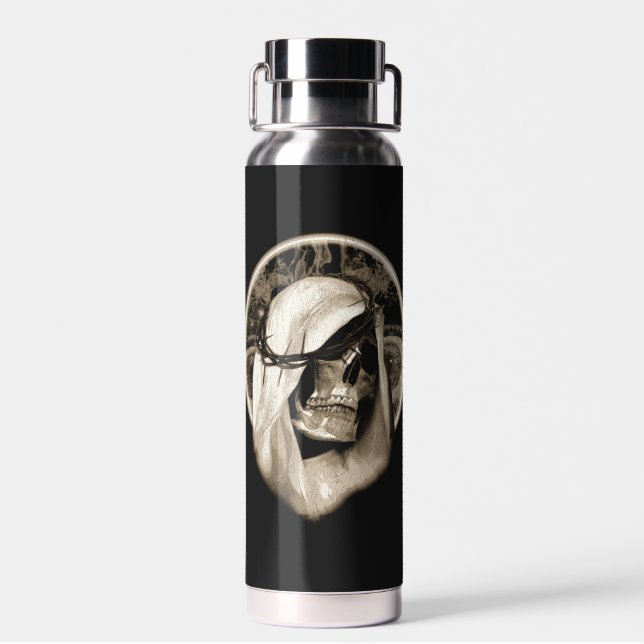 Divine Decay - Gothic Design Water Bottle (Back)