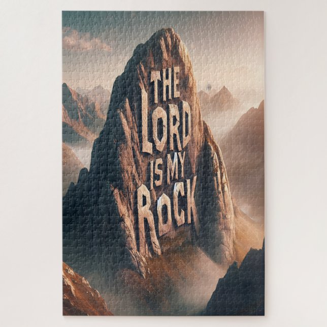 Divine Declaration: The Lord Is My Rock Jigsaw Puzzle (Vertical)
