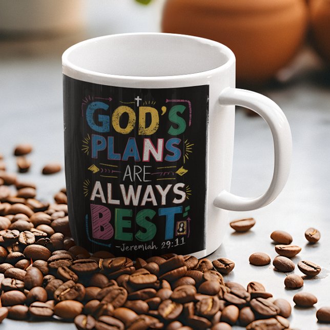 Divine Design: Gods Plans Are Always Best Coffee Mug (Creator Uploaded)