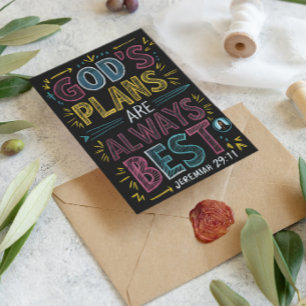 Divine Design: Gods Plans Are Always Best Postcard