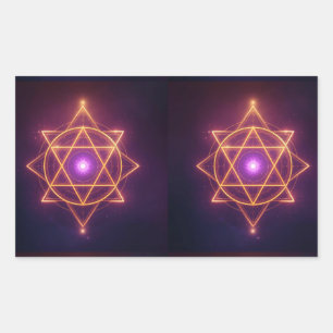 Divine Diwali Energy Flow   ArtivaNest Rectangular Sticker