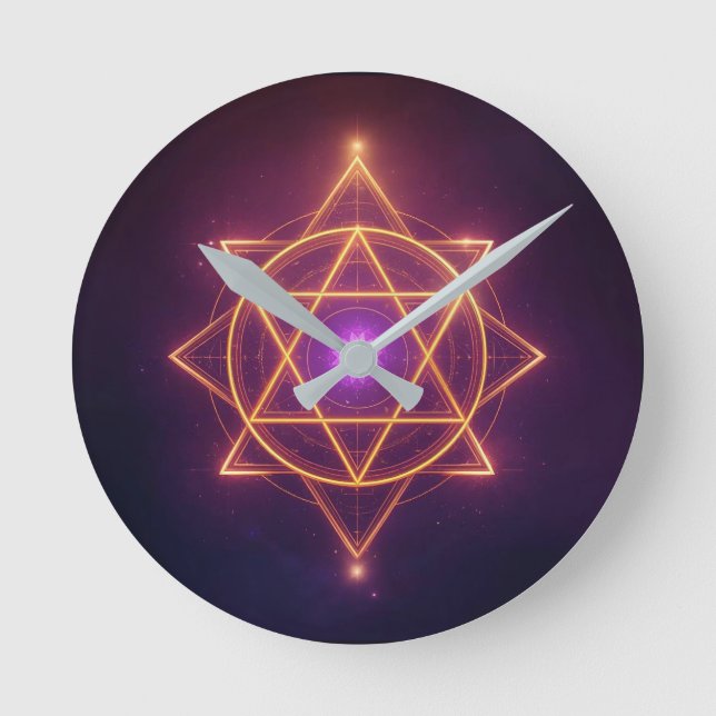 Divine Diwali Energy Flow | ArtivaNest Round Clock (Front)