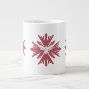 Divine dove of peace large coffee mug